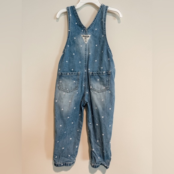 OshKosh B’Gosh Toddler Girls Jean Overall Pants Size 2T - Picture 2 of 3